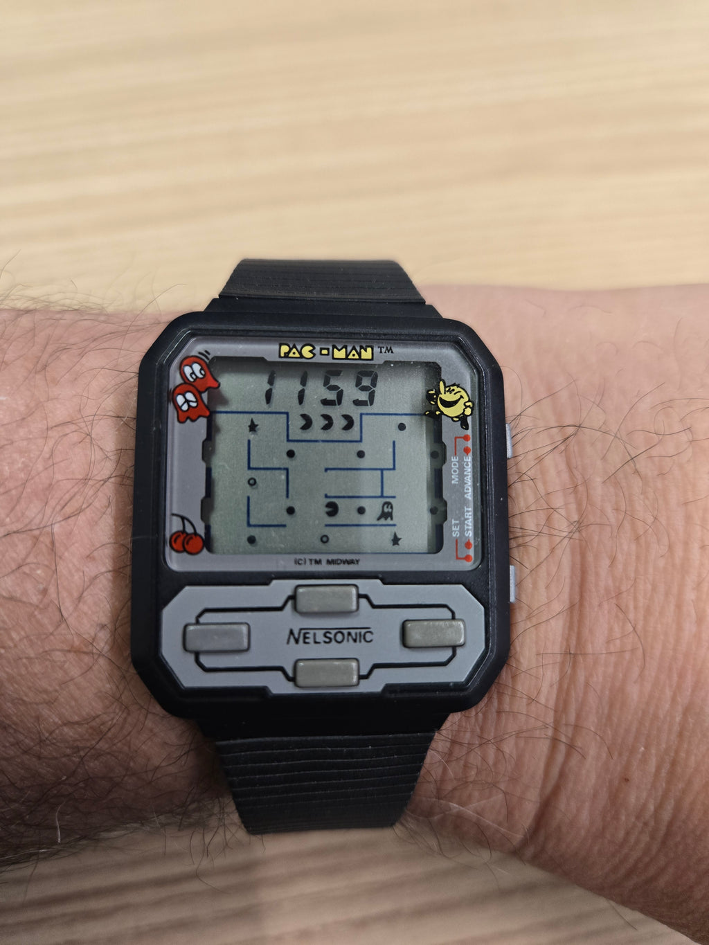 Vintage Pac-Man game watch