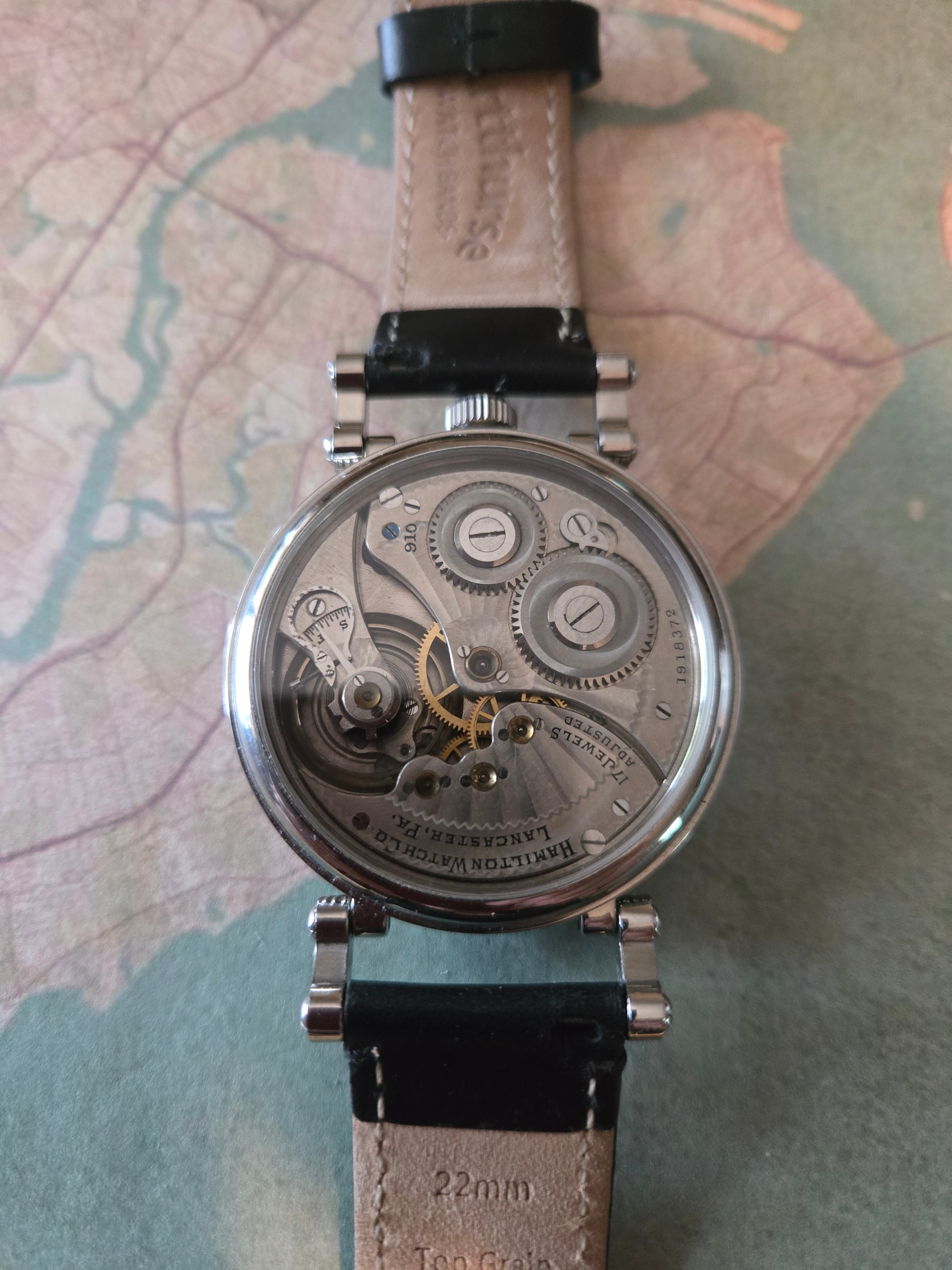 1921 Hamilton pocket watch conversion