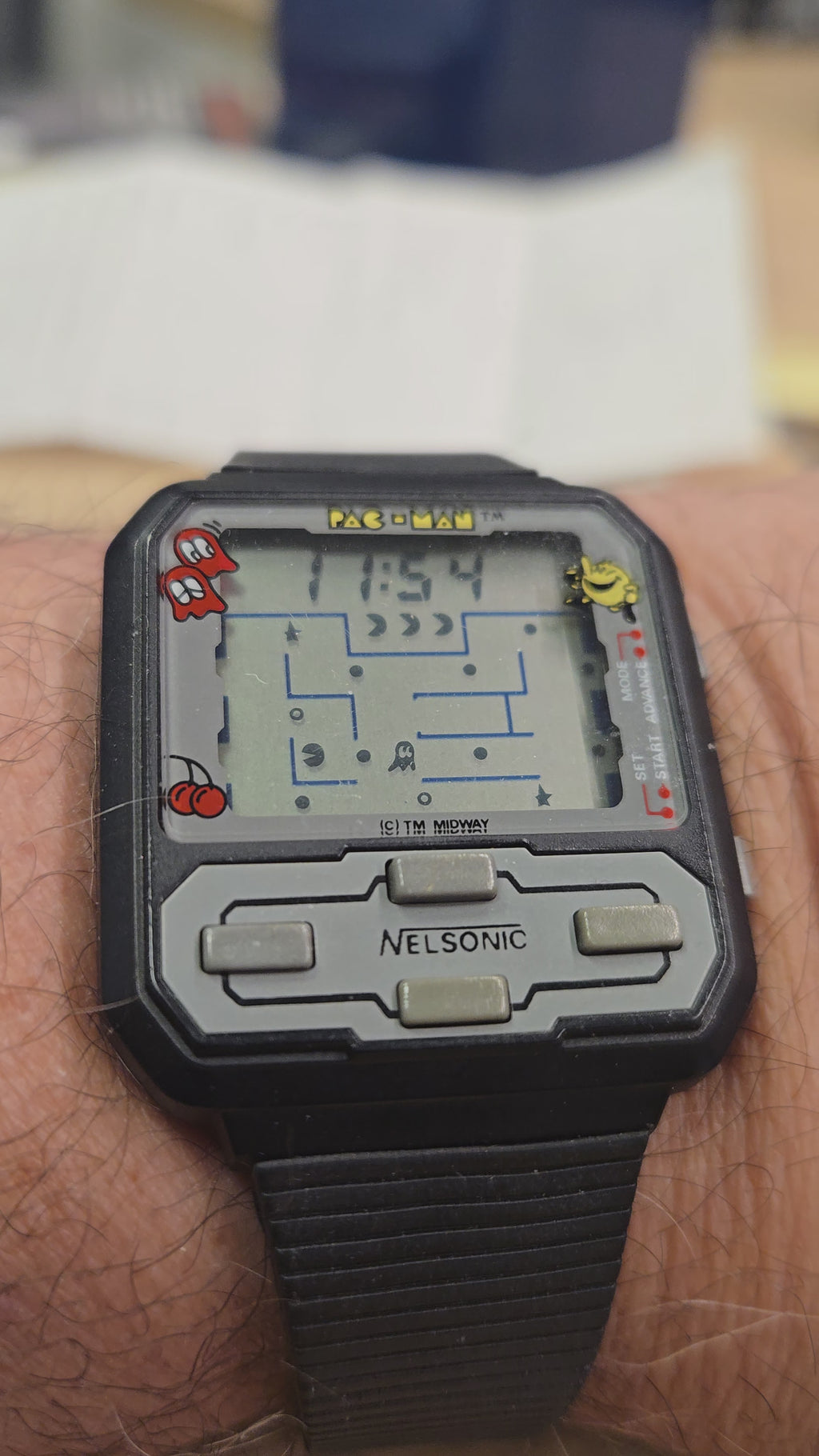 Vintage Pac-Man game watch